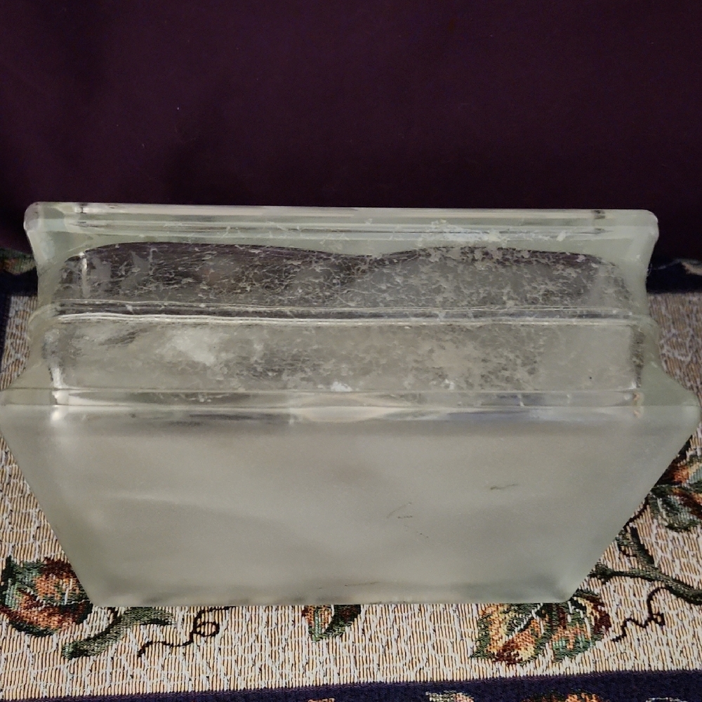 $40 Add On Cubed Frosted Glass Wolf Decor - Picture 10 of 11